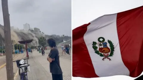 Videos del momento y la devastación por el fuerte temblor de 6.1 en Perú