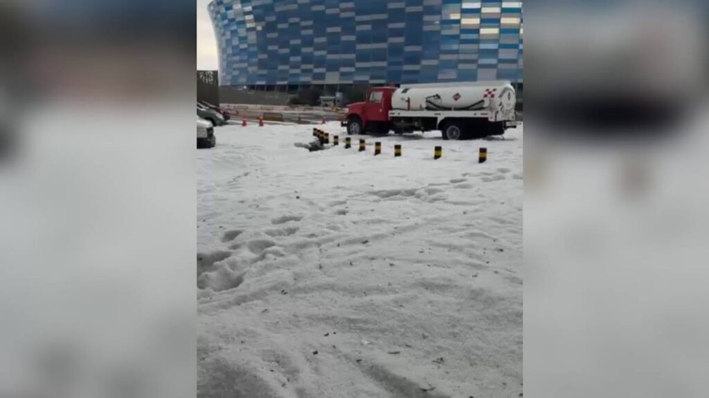 Lluvia y granizada en Puebla