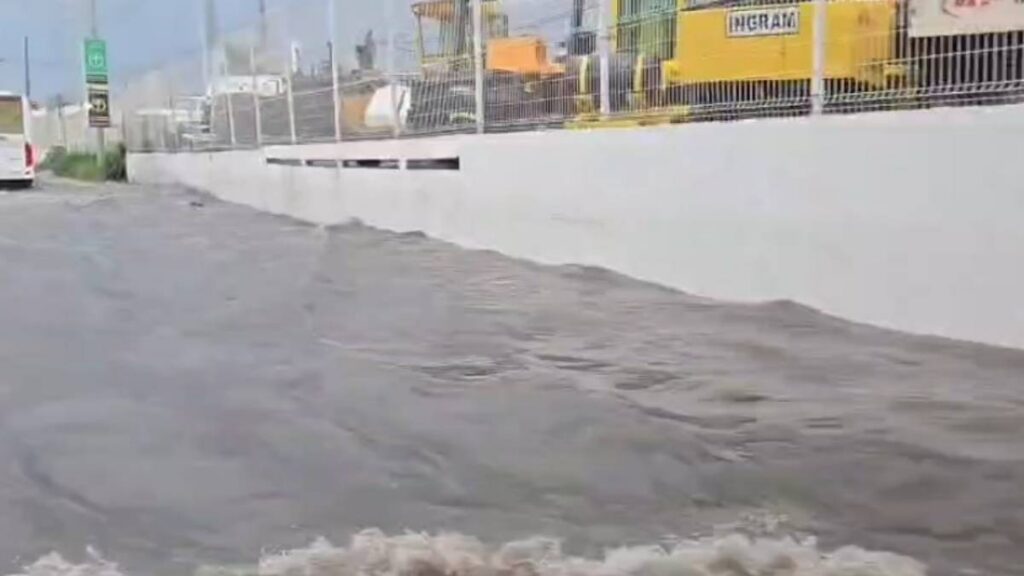 Lluvia y granizada en Puebla