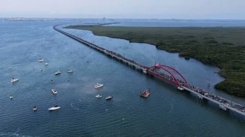 SICT responde a presuntos daños estructurales en el recién inaugurado puente Nichupté