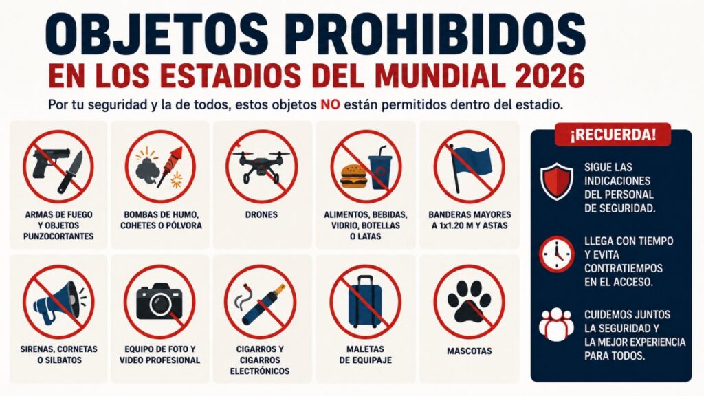 Que Objetos No Se Podran Llevar A Los Partidos Del Mundial