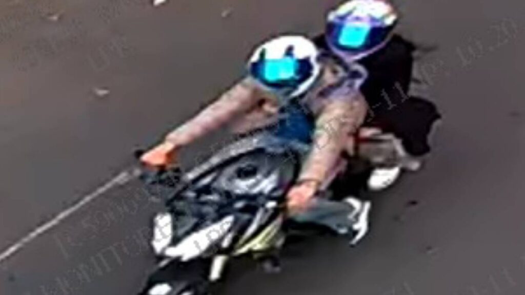 Motociclista que disparó al aire sobre Paseo de la Reforma.