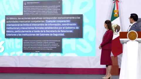 Sheinbaum niega operaciones encubiertas de la CIA en territorio mexicano