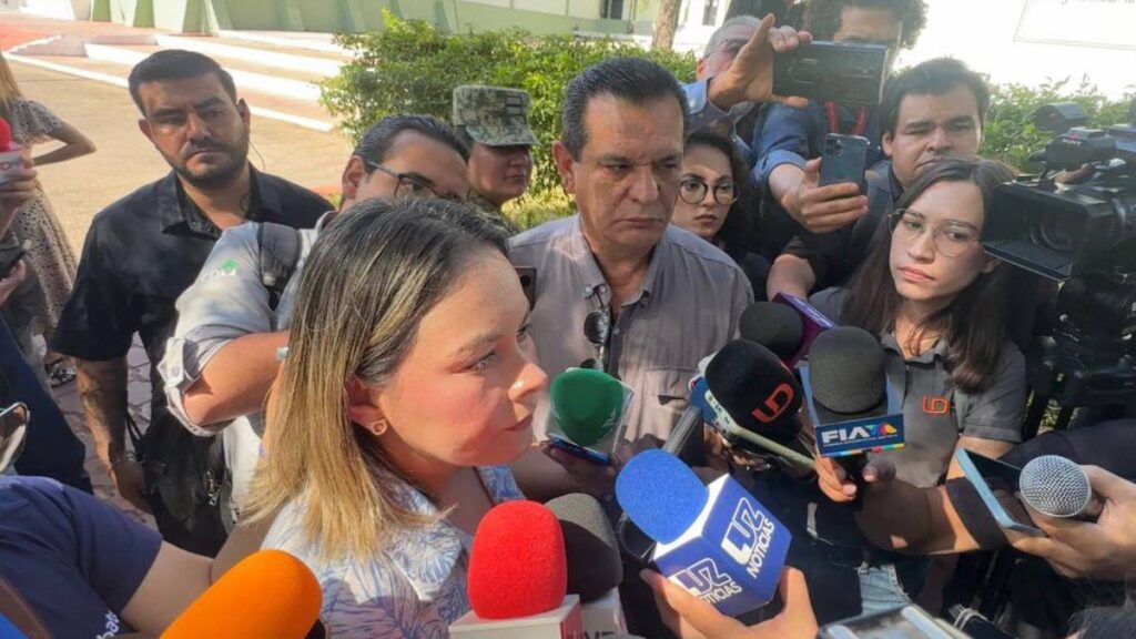 Yeraldine Bonilla Valverde, gobernadora interina de Sinaloa.