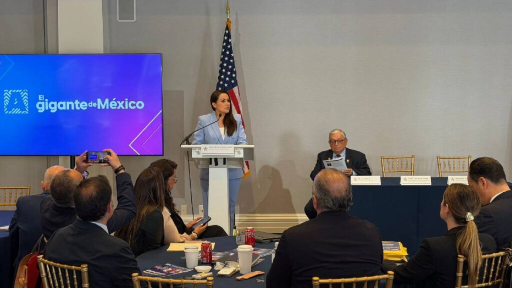 Tere Jiménez promovió en Washington las ventajas competitivas de Aguascalientes para atraer inversiones y generar empleos.