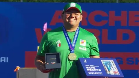 Sebastián García y Maya Becerra, oro y plata dentro de la Copa del Mundo de Tiro con Arco