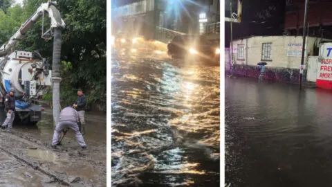 Tlalnepantla bajo el agua tras intensa lluvia, conoce los números de emergencia