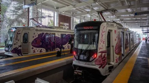 CDMX estrena el nuevo tren ligero “El Ajolote”; así luce previo al Mundial 2026