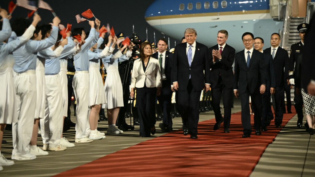 Donald Trump llegó a China
