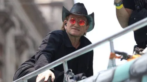 U2 y Sheinbaum se reúnen en la clausura de la Street Child World Cup 2026