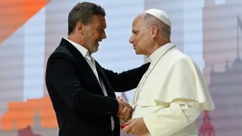El conmovedor discurso de Antonio Banderas al Papa León XIV: "Jesús es el mayor protagonista de la vida"