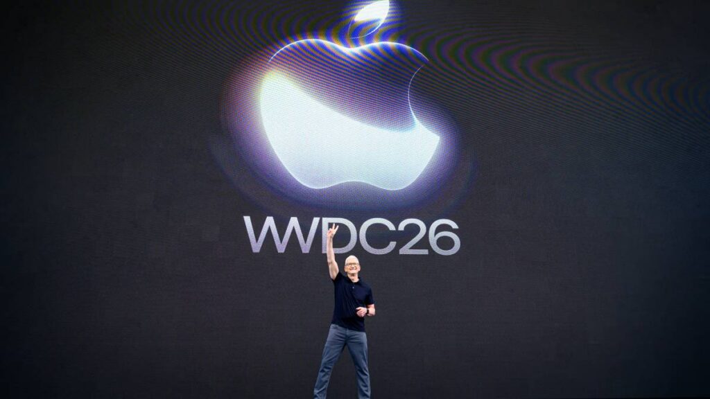Tim Cook en la presentación de Apple