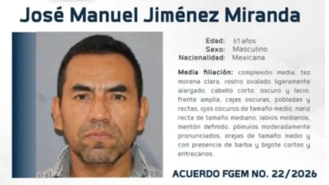 Ofrecen 100 mil pesos de recompensa por José Manuel Jiménez Miranda, exjefe de escoltas de Carlos Manzo