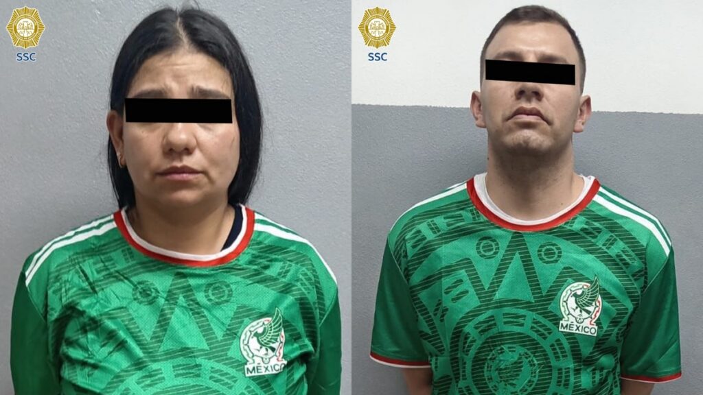 Cae pareja por presunto robo de celular en Paseo de la Reforma