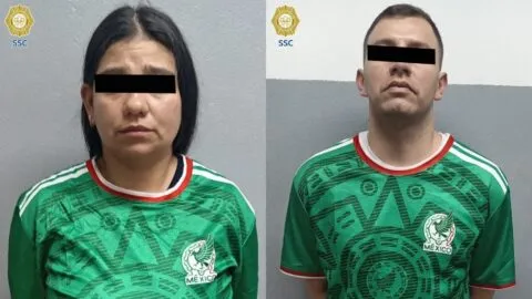 Cae pareja por presunto robo de celular en Paseo de la Reforma
