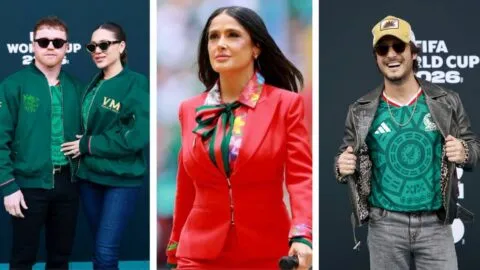 Salma Hayek, "Canelo" Álvarez y más famosos en la inauguración del Mundial 2026