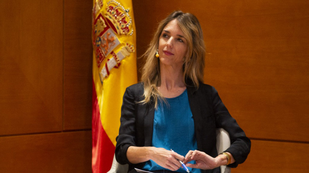Cayetana Álvarez de Toledo durante una intervención pública
