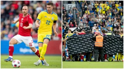 El futbolista Christian Eriksen vuelve a desplomarse en pleno partido: video