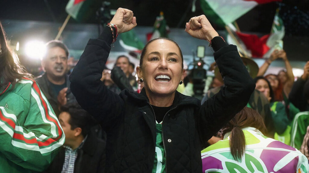 Sheinbaum celebra triunfo de México