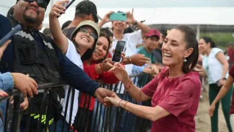 Claudia Sheinbaum concluye actividades por Colima, Aguascalientes y San Luis Potosí