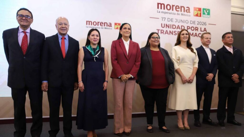 Morena, PT y Verde en alianza para el 2027.