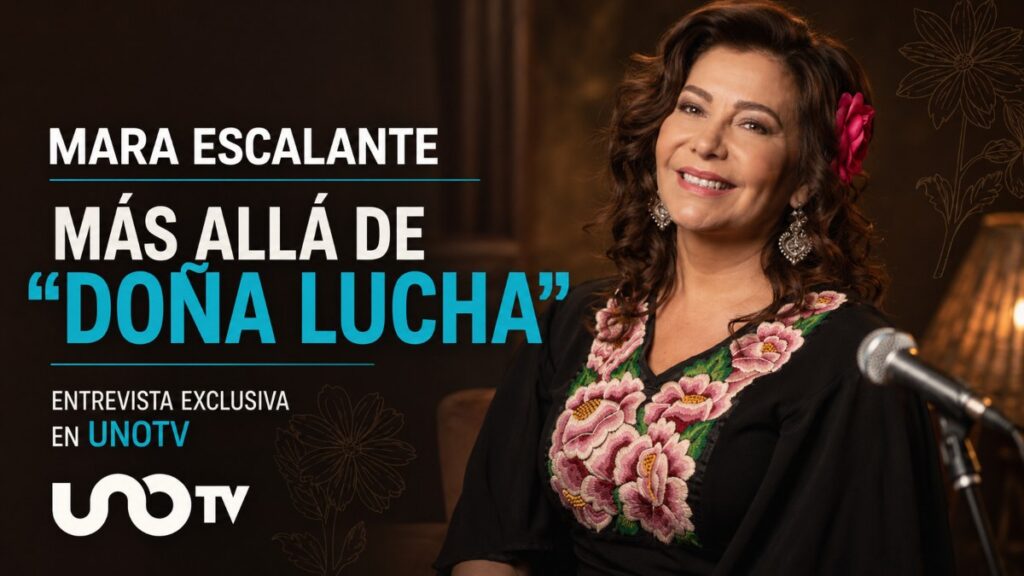 Mara Escalante, conocida en la comedia como "Doña Lucha" habla de su carrera, ahora como compositora y cantante en entrevista con UnoTV