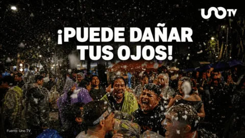 ¡No avientes espuma a la cara! Advierten por conjuntivitis y más daños a la salud en festejos mundialistas