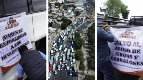 Paro de transportistas de AMOTAC: bloqueos que pueden afectar CDMX y Edomex este 24 de junio