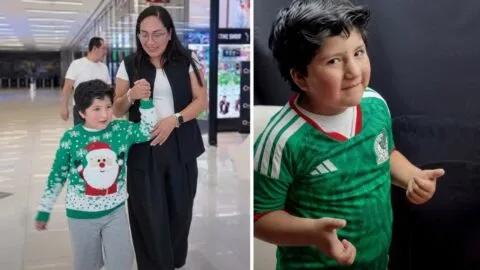 Medios del todo el mundo siguieron la historia de Santi, el niño que usó un suéter de Navidad en el Mundial 2026