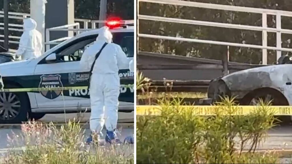 hallan-dos-cuerpos-calcinados-en-auto-en-periferico-ecologico-puebla-dejan-supuesto-narcomensaje