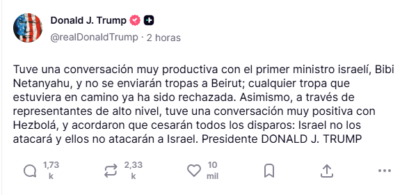 Foto: Truth Social