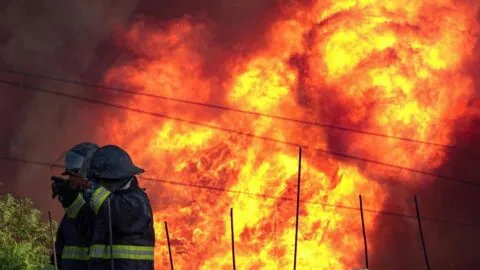 Incendio consume bodegas junto al Mercado de Jamaica en CDMX
