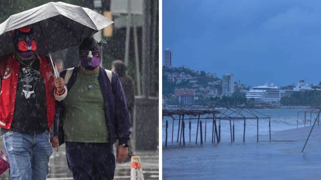 Dos posibles ciclones rodean México