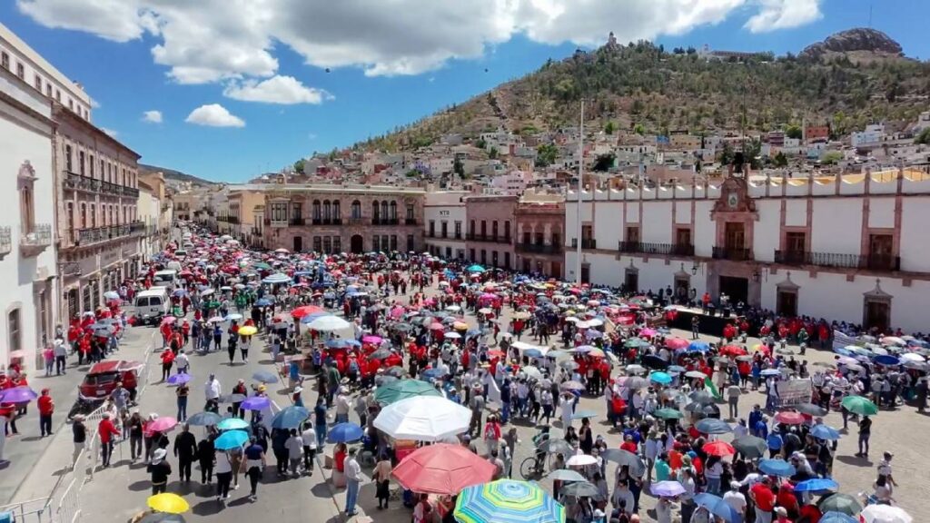 CNTE marcha en Zacatecas. 