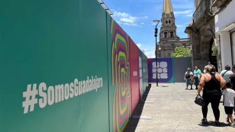 Vallas del Fan Fest afectan las ventas de comerciantes en el Centro Histórico de Guadalajara
