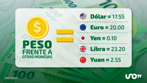 Tipo de cambio hoy 24 de junio: dólar cotiza en 17.55 pesos