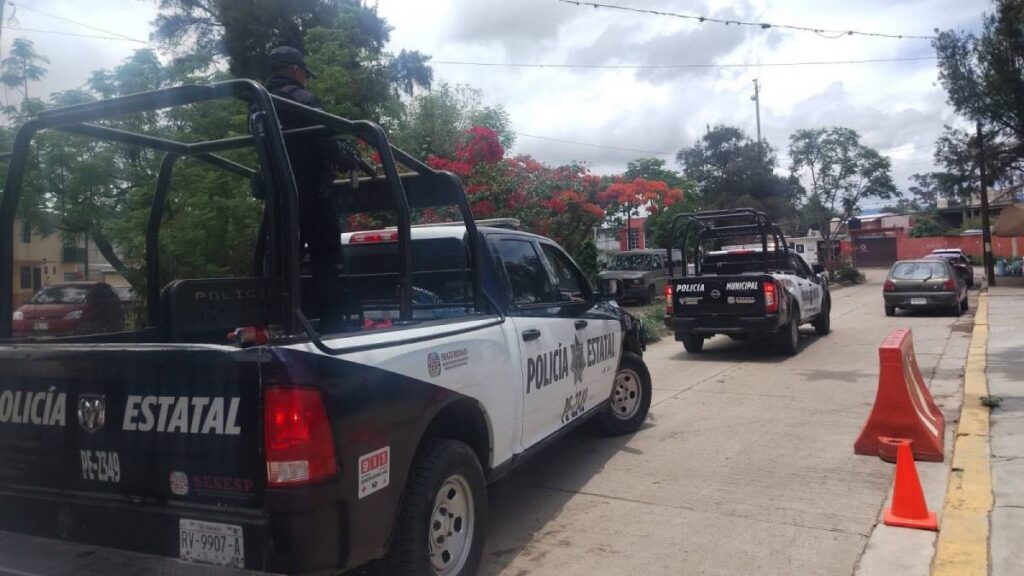 Retiran proyectil de mortero de calles del Centro Histórico.