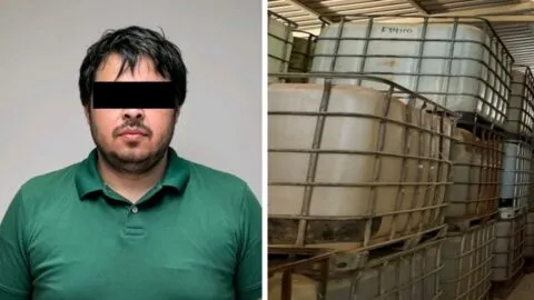 Decomisan más de 24 mil litros de metanfetamina líquida en Sinaloa