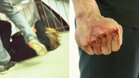 VIDEO: hombre golpea a presuntos soldados de EE. UU. y termina arrestado en Corea del Sur