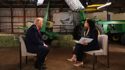 Trump interrumpe entrevista con NBC tras preguntas sobre fraude electoral