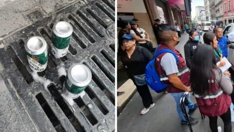 Decomisan cervezas y las tiran durante festejos por el México vs Chequia