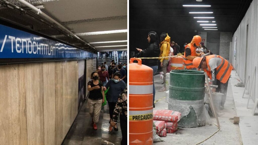 Obras del Metro CDMX generan riesgos para usuarios. Foto: Cuartoscuro