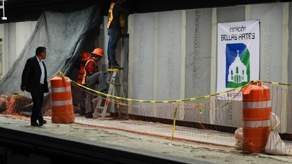 Obras del Metro Línea 2. Foto: Cuartoscuro
