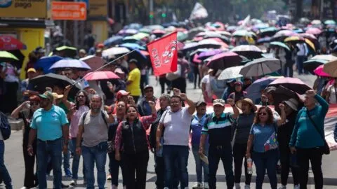 La CNTE encabeza las movilizaciones en CDMX este 1 de junio