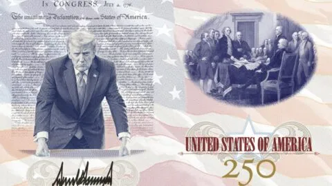 Con el rostro de Trump, así es el pasaporte por los 250 años de EE. UU.