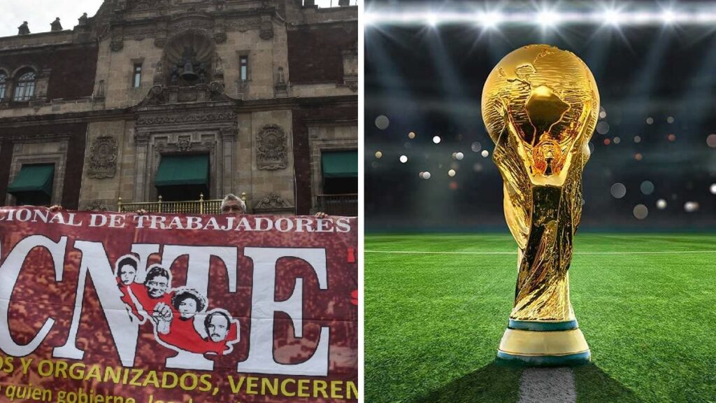 Gobierno confía en que CNTE retire plantón antes del torneo. Foto: Cuartoscuro/Getty