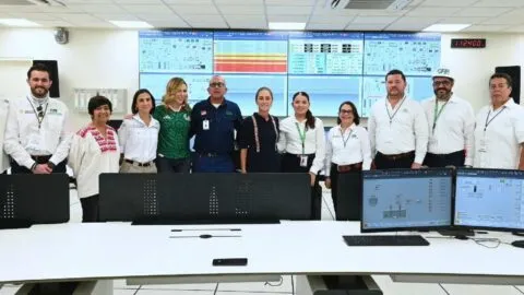 Sheinbaum inaugura planta de CFE en Mexicali; promete energía y soberanía