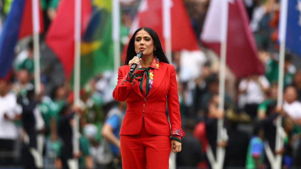 Salma Hayek dio un discurso antes del México vs Sudáfrica