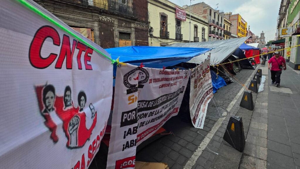 se-desinfla-el-planton-de-la-cnte-cada-vez-hay-menos-campamentos-en-cdmx