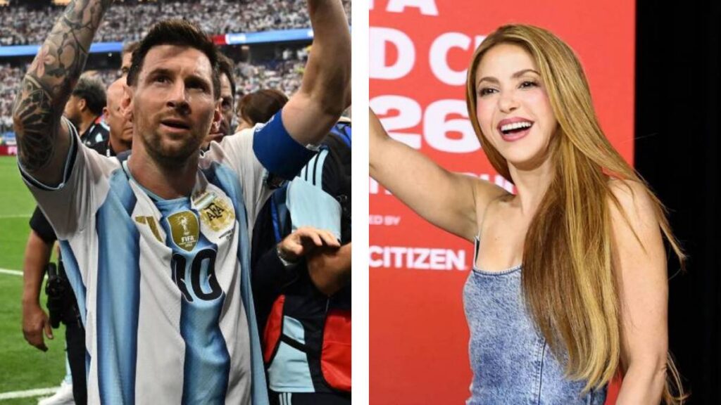 Shakira vio en el estadio los goles de Messi